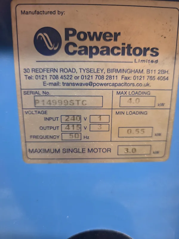 Transwave 3 phase converter — photo 2
