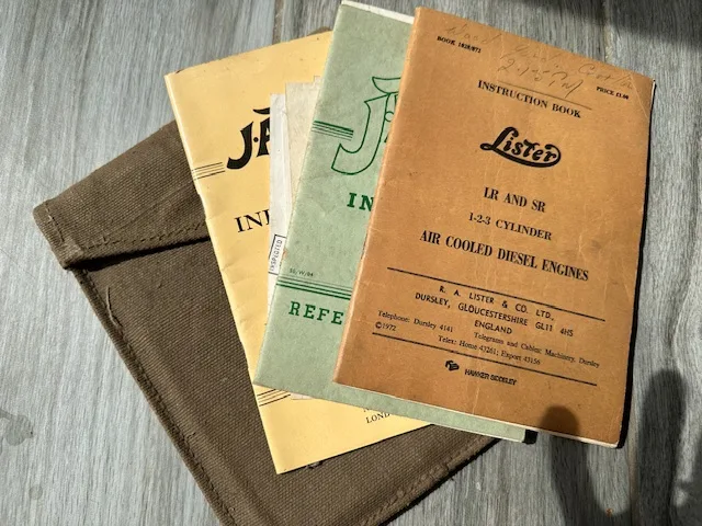 Selection of vintage machinery workshop manuals — photo 3